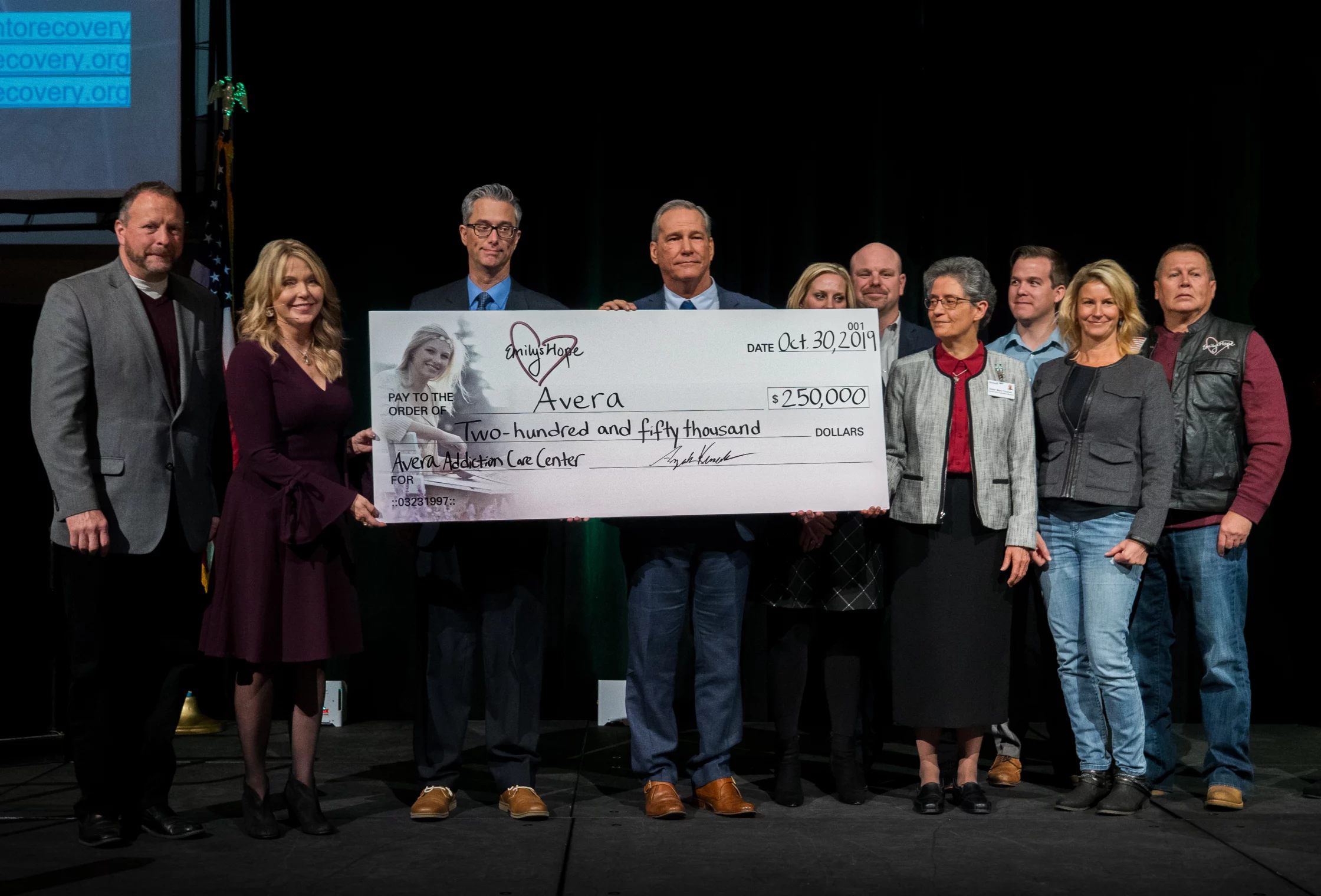Emily’s Hope Gives $250,000 for addiction treatment