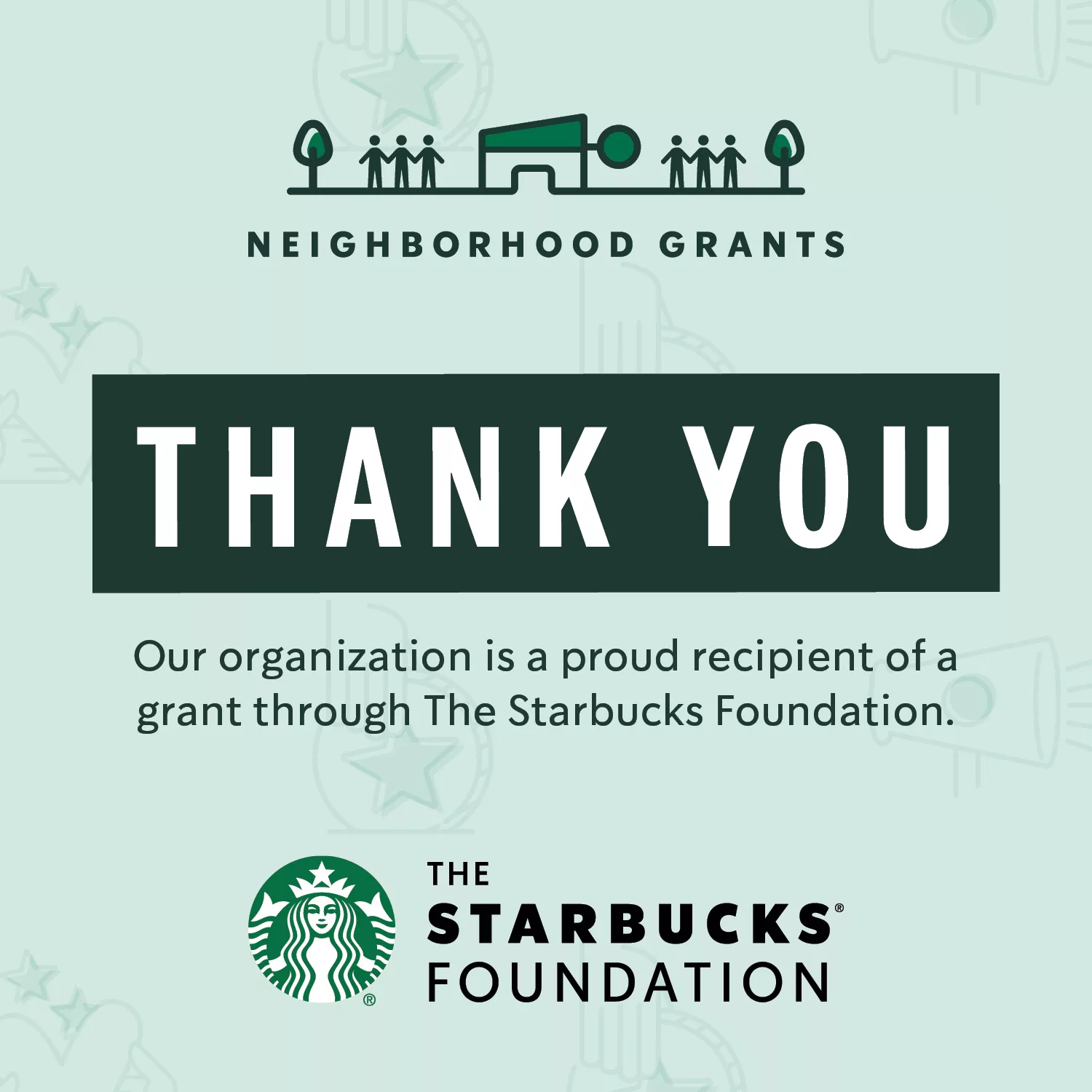 Emily’s Hope selected for The Starbucks Foundation Neighborhood Grant