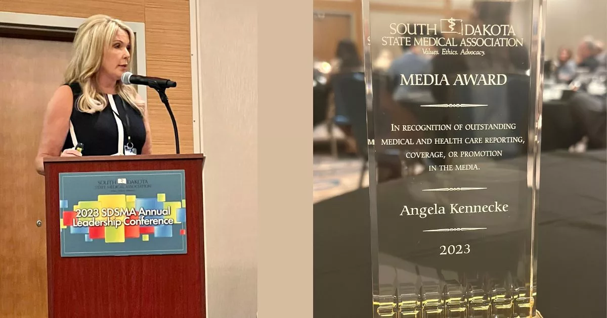 Non-Profit Founder/Journalist Angela Kennecke Receives the South Dakota State Medical Association 2023 Media Award for her Advocacy Work with Emily’s Hope