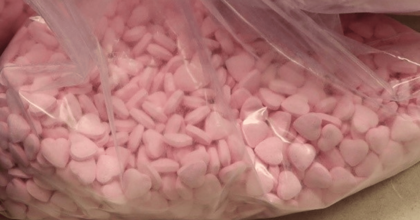 Fentanyl shaped to resemble heart candy seized in massive drug bust