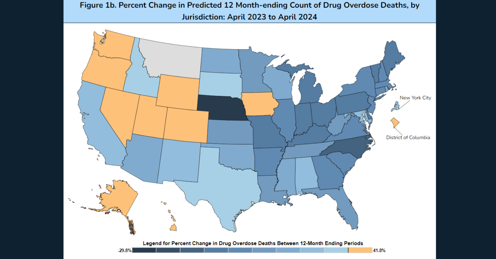 Overdose deaths increase in many Western states, despite national dip